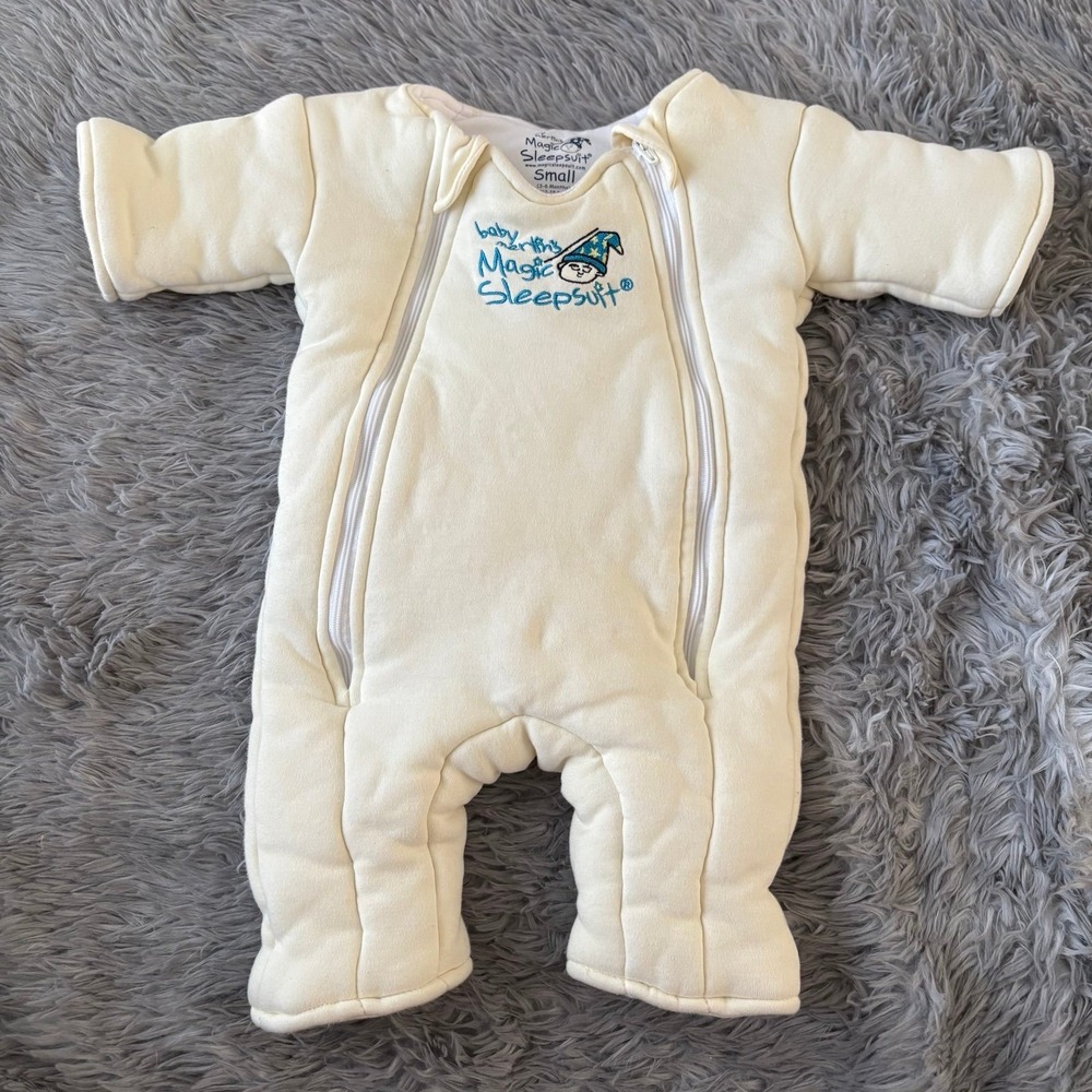Baby Merlin's Magic Sleep Suit Baby Infant Size Small 3-6 Months Light Yellow